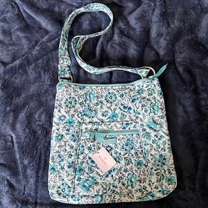Vera Bradley Teal and White Floral Bag